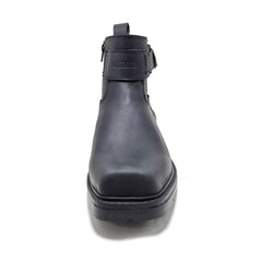 Botín Cuero ideal para el campo Negro