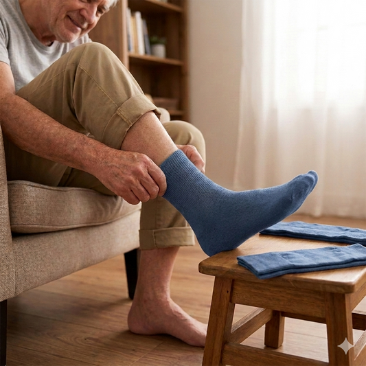 Calcetines para Diabéticos azul