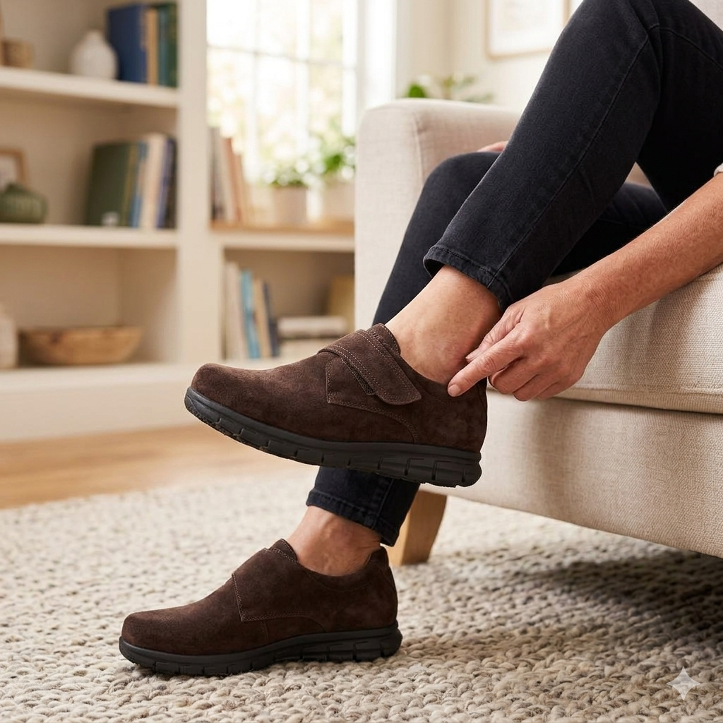Zapato Para Diabéticos Overland 100% Badana Natural